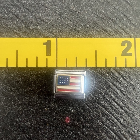 Zoppini Nomination USA American Flag Charm, Italian Modular Charm, Patriotic - Picture 3 of 3